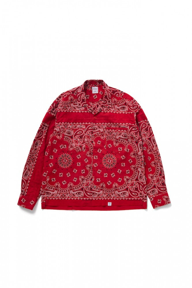L/S Patch Worked Bandana Shirt "MONK"