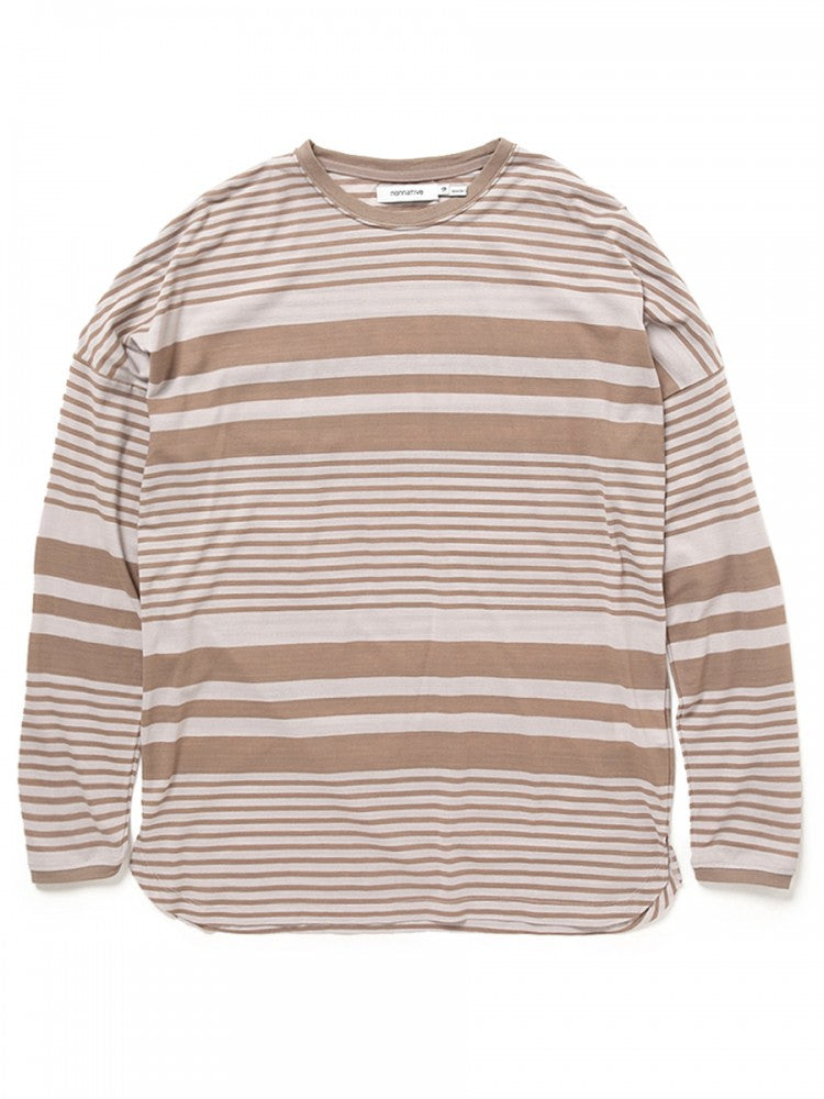 Clerk L/S Tee Cotton Jersey Border