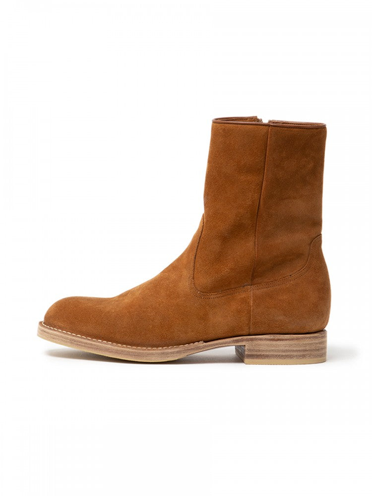 Rancher Zip Up Boots Cow Leather