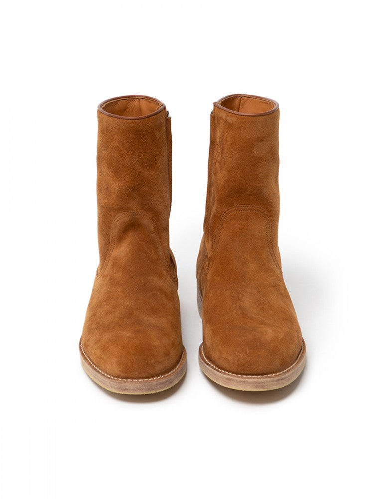 Rancher Zip Up Boots Cow Leather