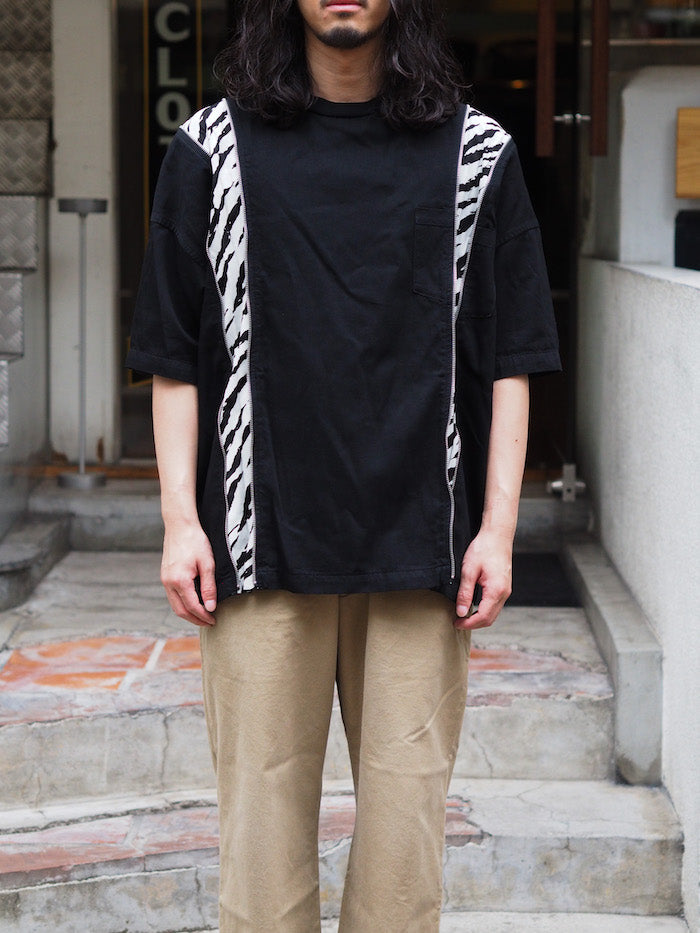 OLD PARK × MINEDENIM Zip Wide Denim T-SH