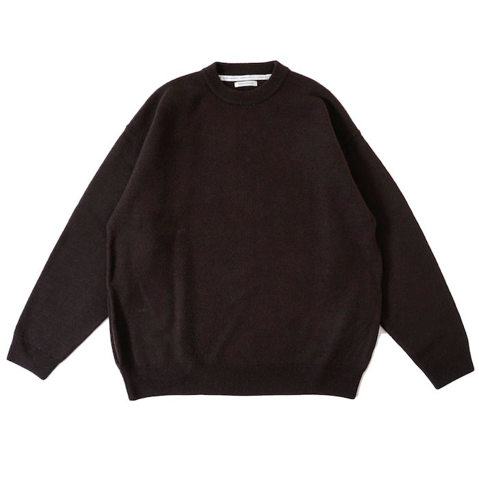 Felted Merino Wool Crew Neck Knit