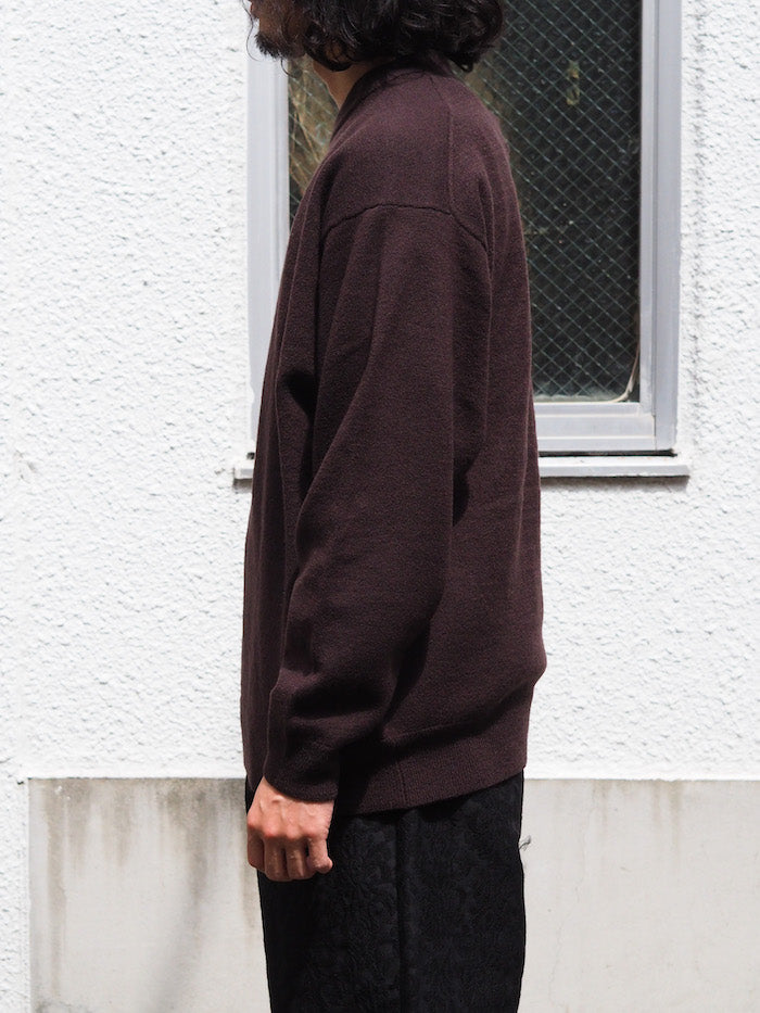 Felted Merino Wool Crew Neck Knit