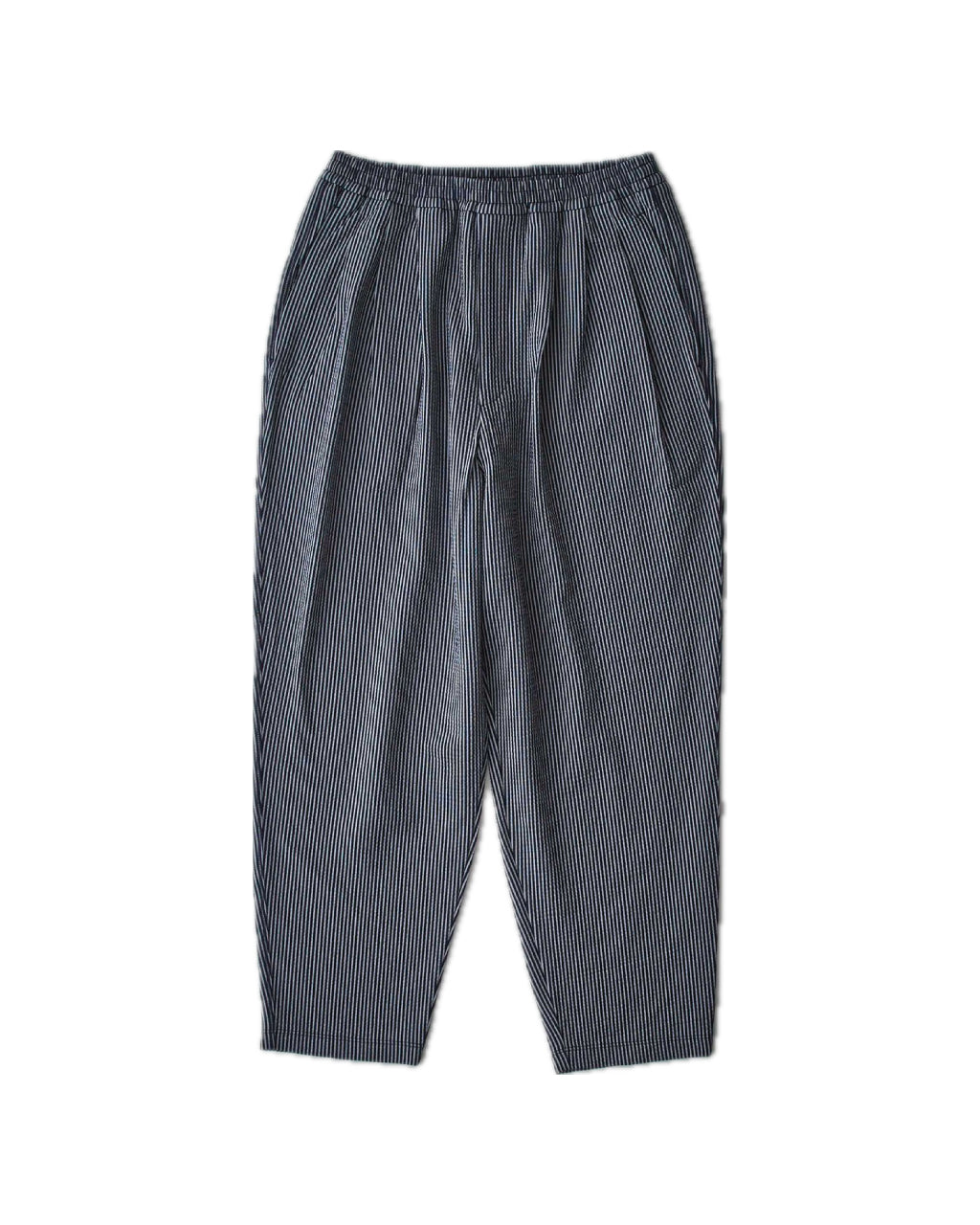 Seersucker 3 Tuck Pants