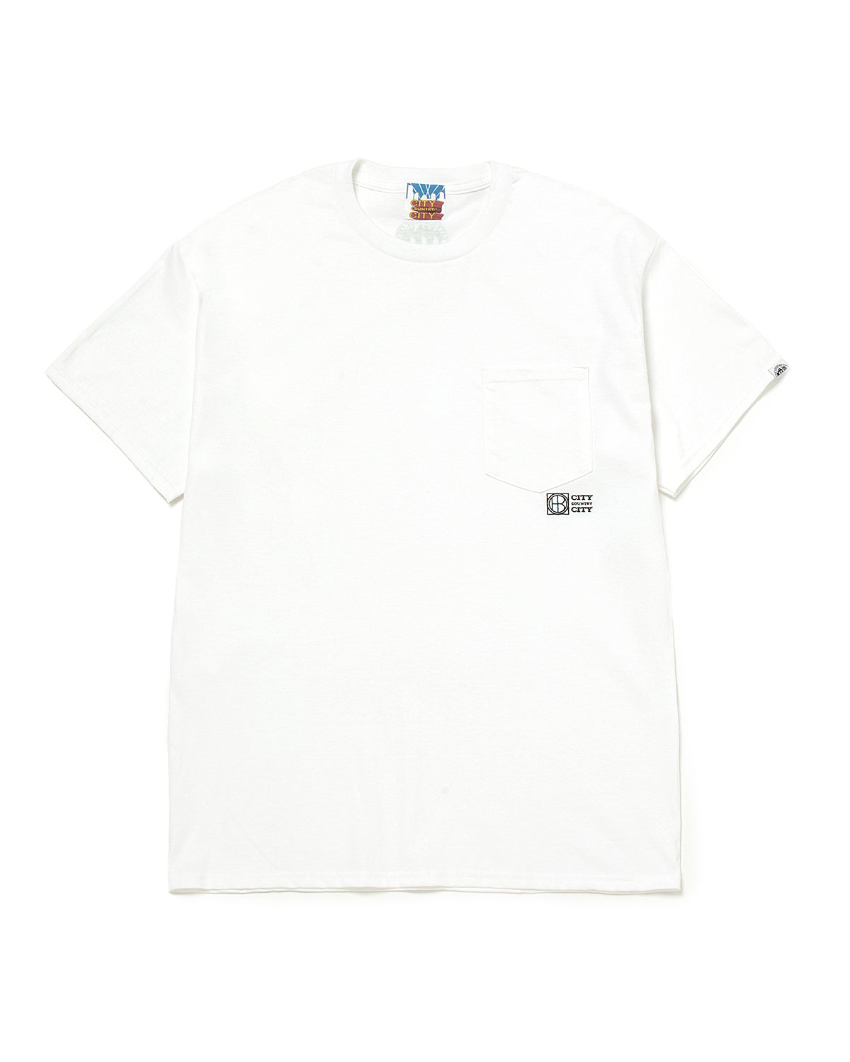 Embroided Logo Pocket Tee Cotton Jersey by CITY COUNTRY CITY