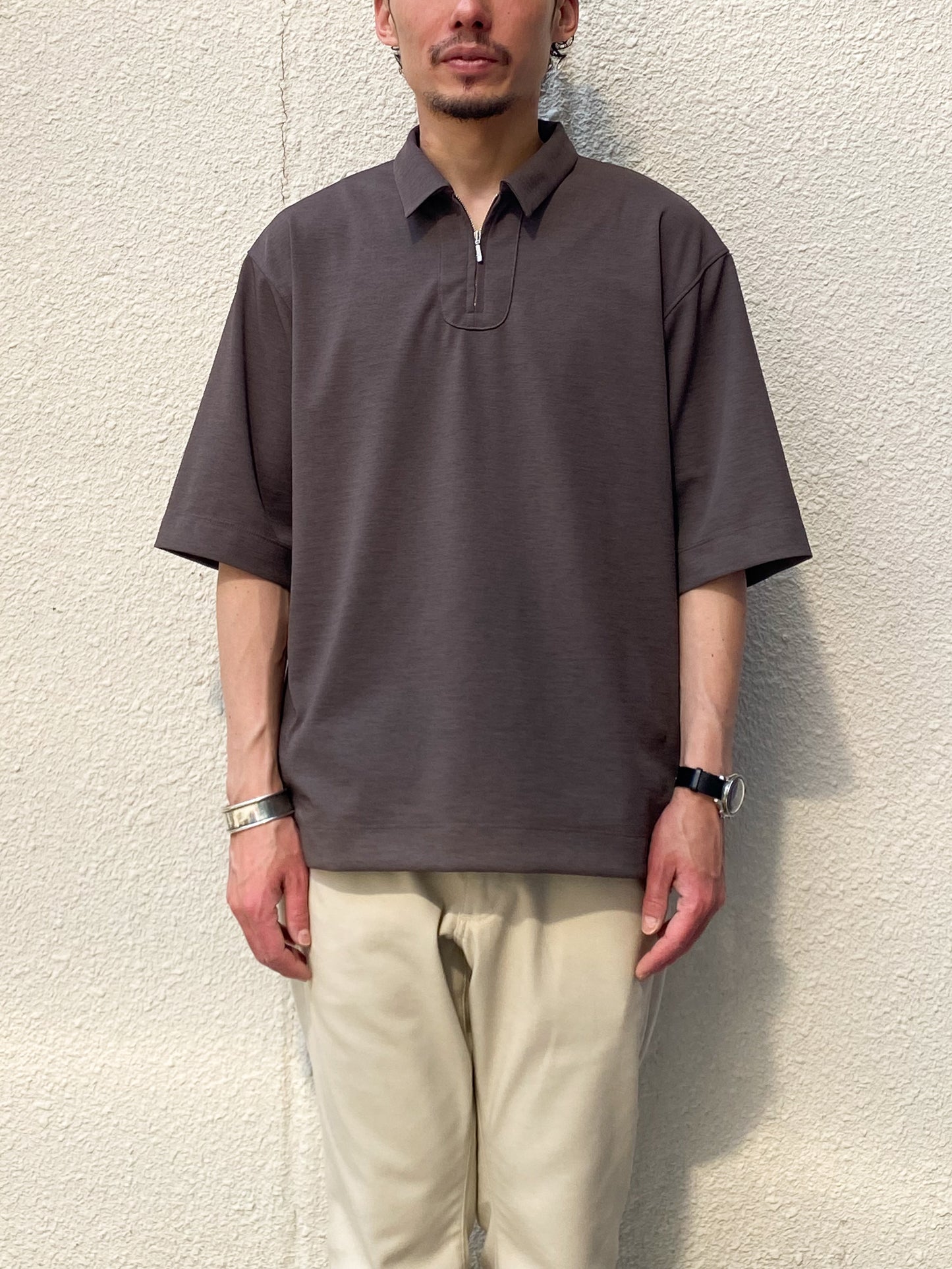 Half Zip Polo Shirt