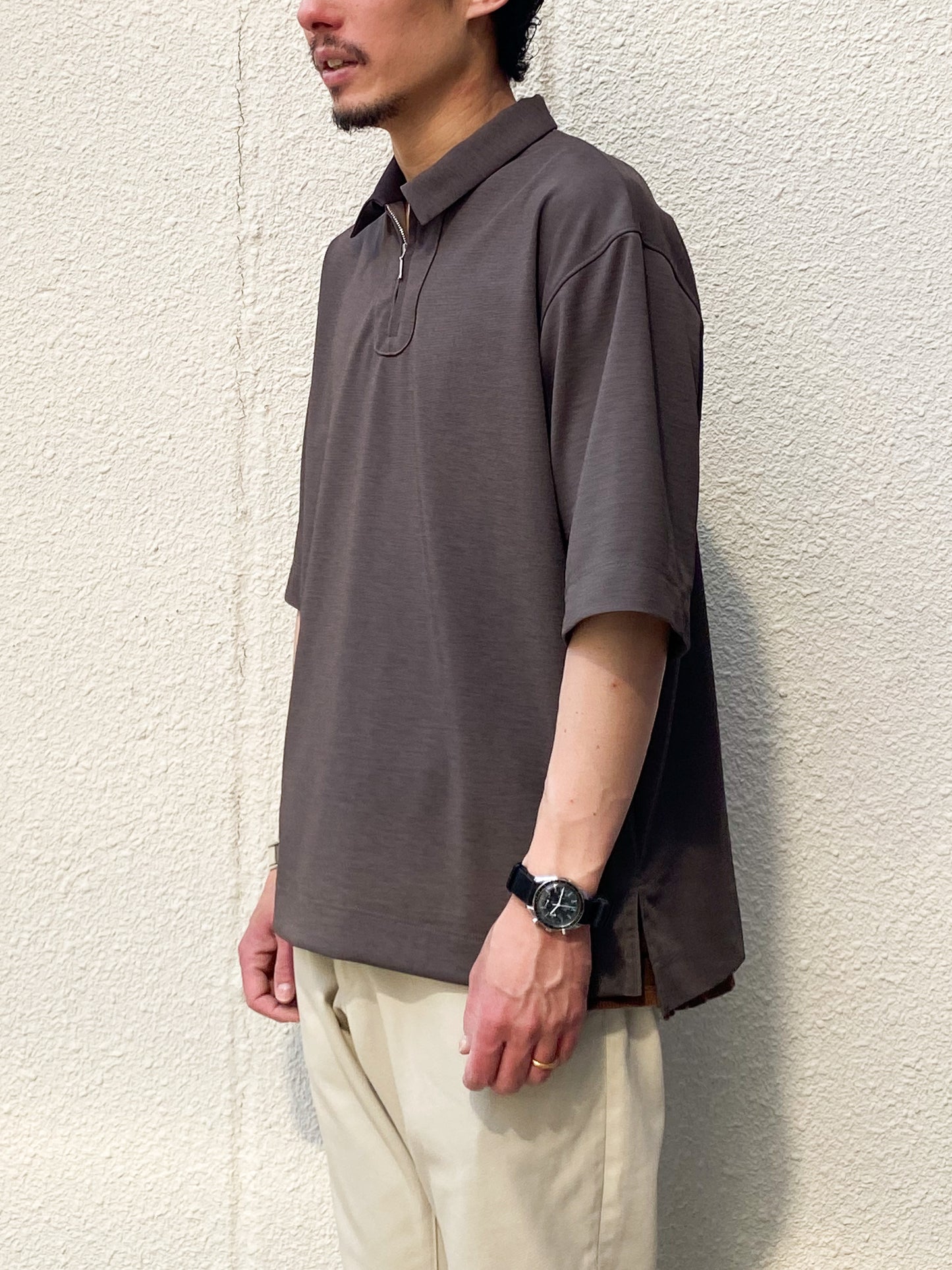 Half Zip Polo Shirt