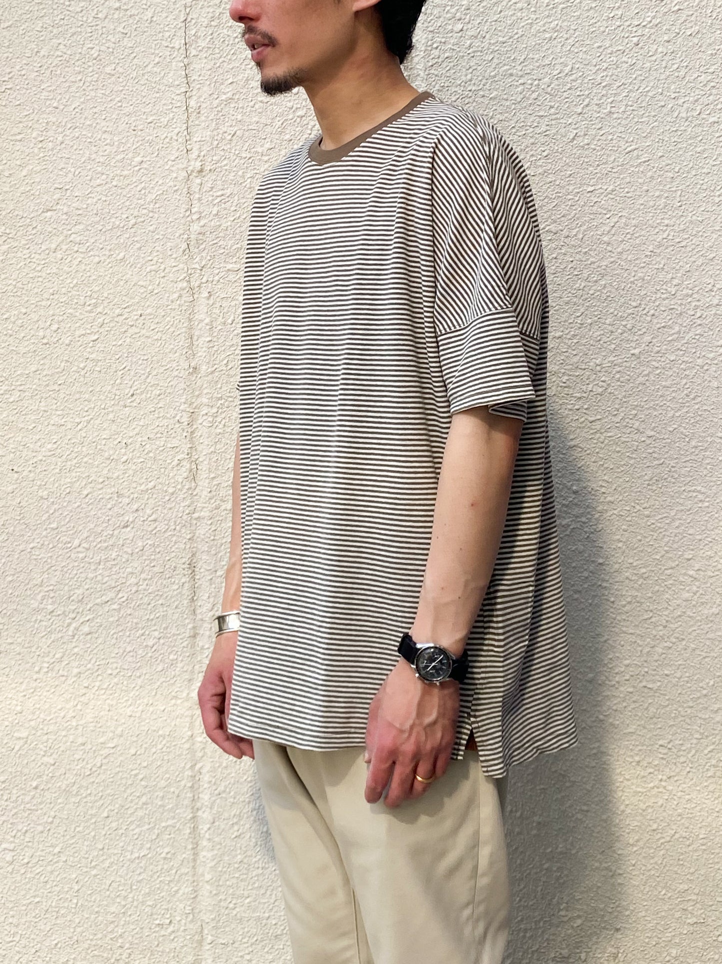 Clerk S/S Tee C/L Pique Border