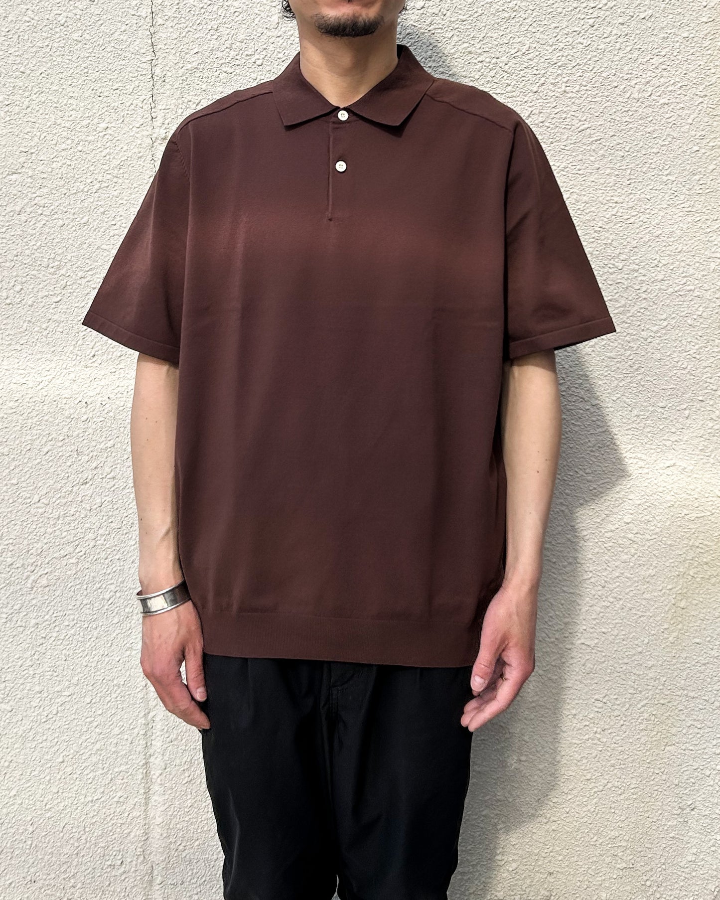 Dweller S/S Polo Sweater C/P Yarn