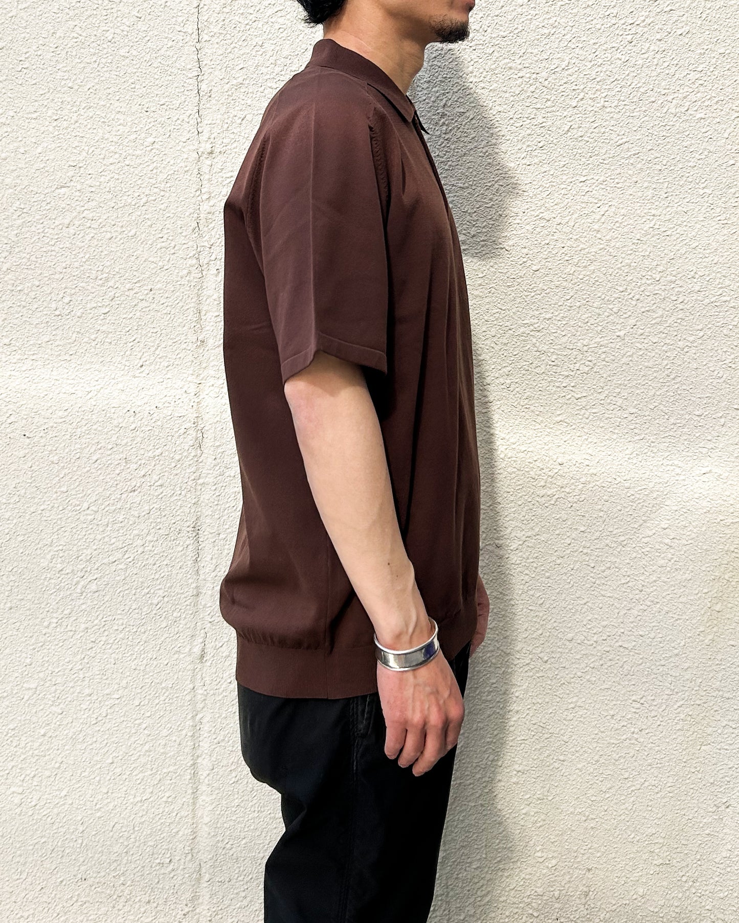 Dweller S/S Polo Sweater C/P Yarn