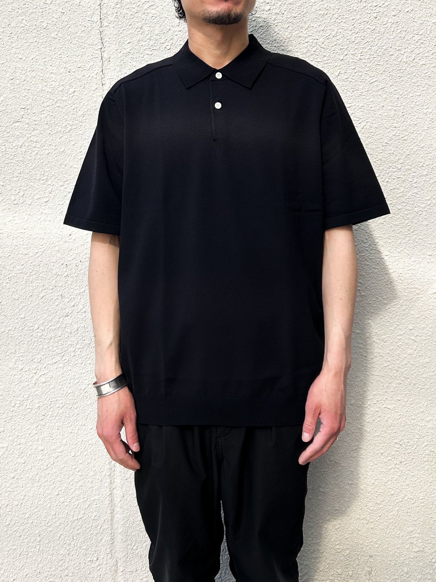 Dweller S/S Polo Sweater C/P Yarn