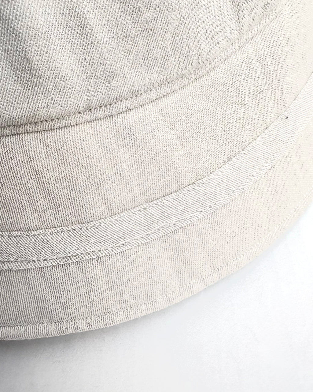 Linen On Brim Bucket Hat