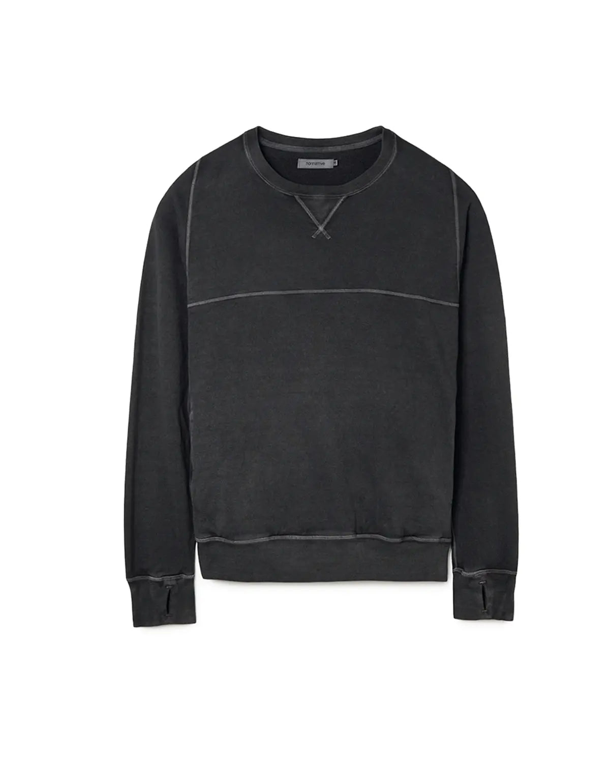 Dweller Crew Pullover Cotton Sweat Pigment Dye