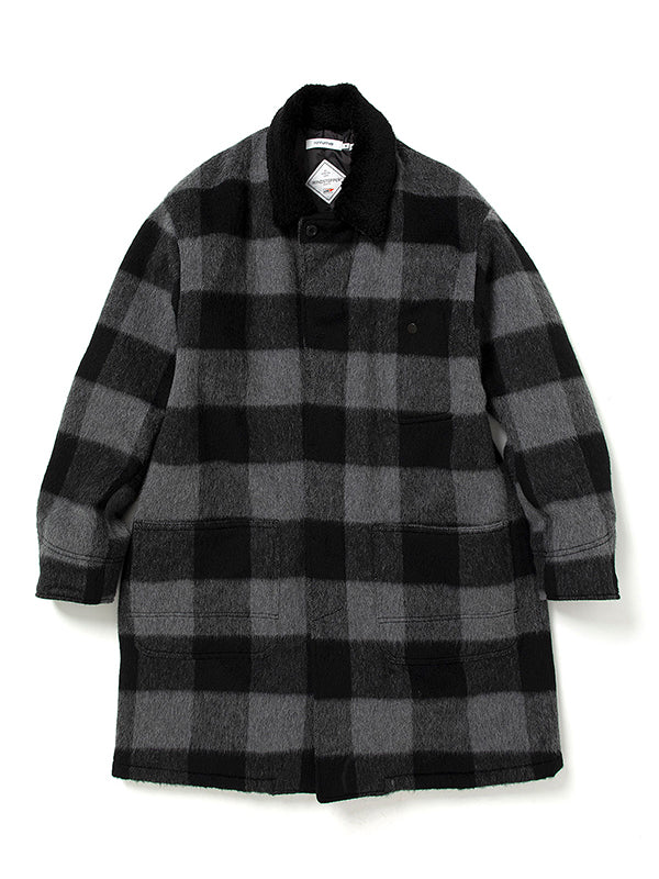 Rancher Long Coat W/P/N/A Wool Dobby Buffalo Check with GORE-TEX WINDSTOPPER