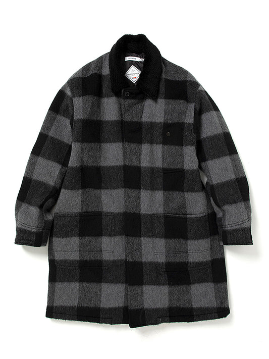 Rancher Long Coat W/P/N/A Wool Dobby Buffalo Check with GORE-TEX WINDSTOPPER