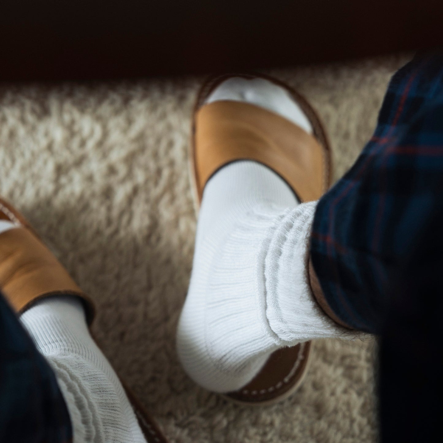 American Sea Island Cotton Rib Socks