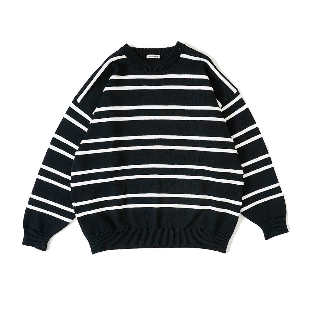 Cotton Guernsey Border Knit