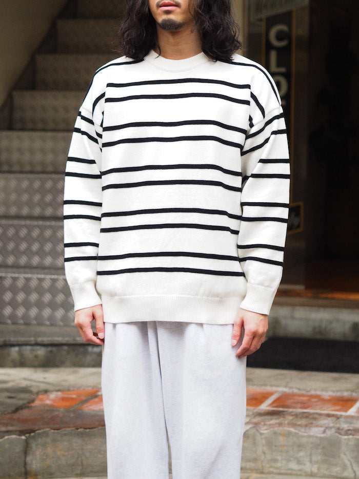 Cotton Guernsey Border Knit