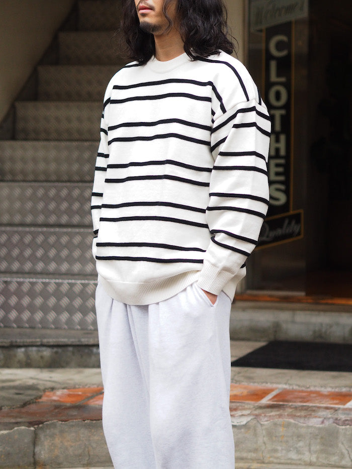 Cotton Guernsey Border Knit
