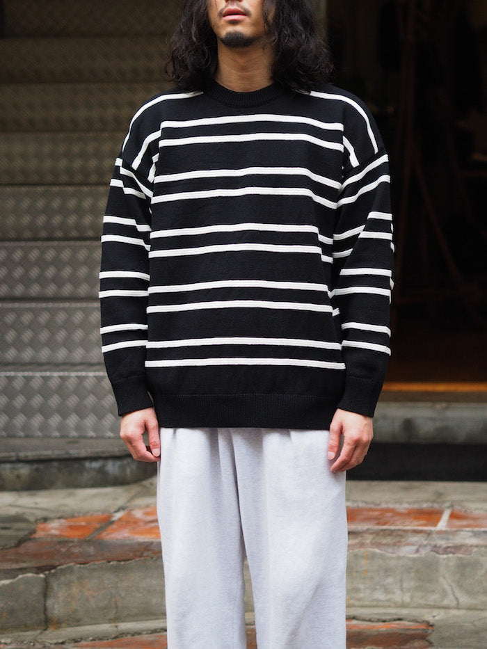 Cotton Guernsey Border Knit
