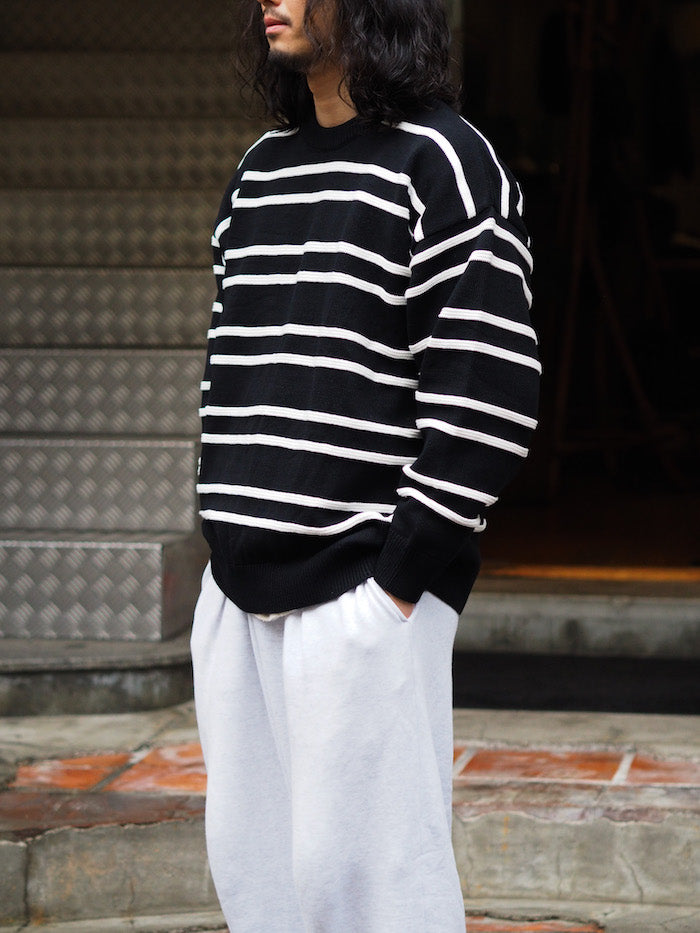 Cotton Guernsey Border Knit