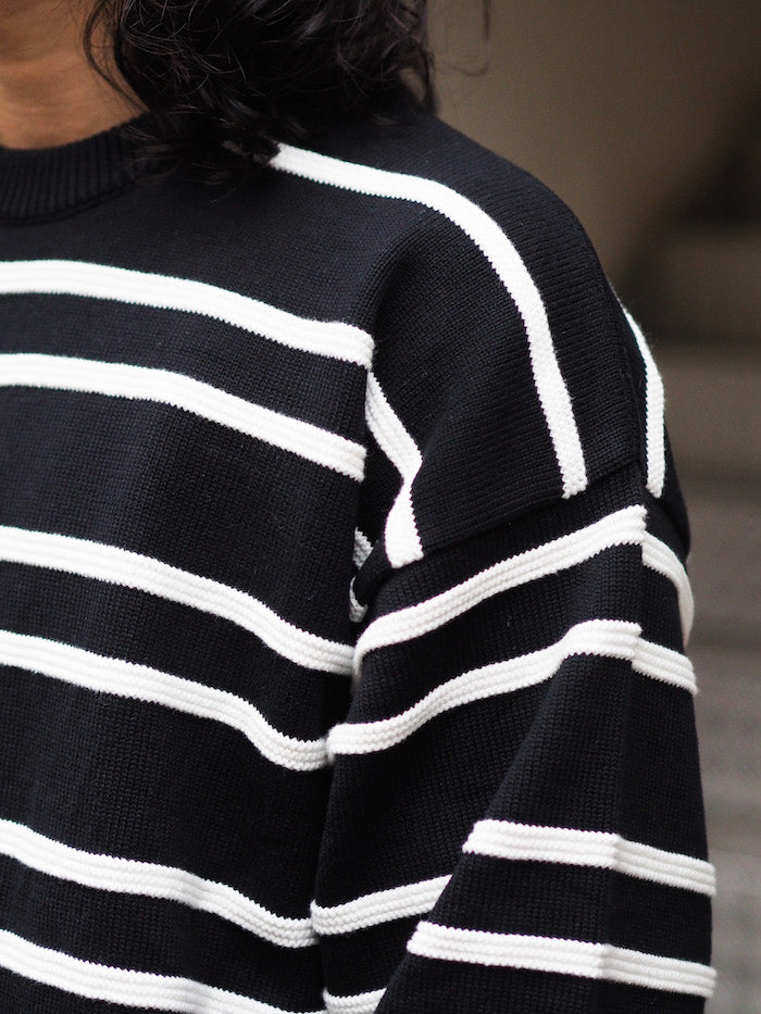 Cotton Guernsey Border Knit