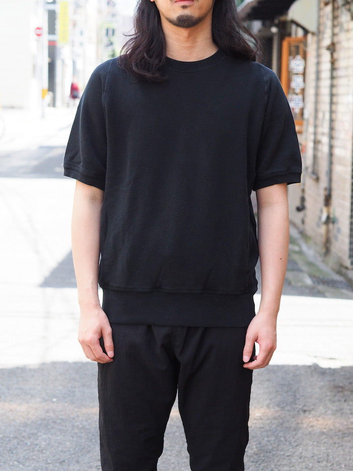 Dweller S/S Crew Pullover Cotton Sweat Overdyed