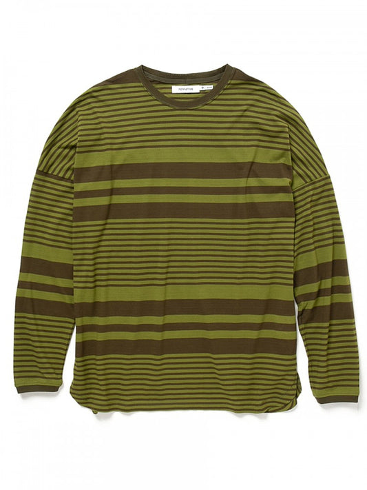 Clerk L/S Tee Cotton Jersey Border