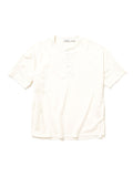 Clerk S/S Henley Neck Tee Cotton Pique Overdyed