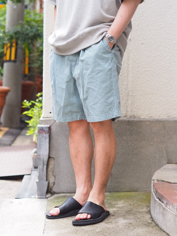 Tuck Shorts Cotton Broad Cloth Vintage Wash