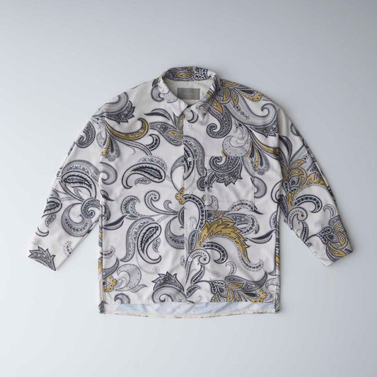 Recycle Tricot Front Dolman Sleeve Shirt "paisley"
