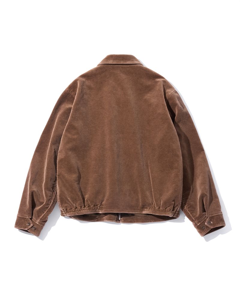 Cotton Corduroy Zip Up Blouson