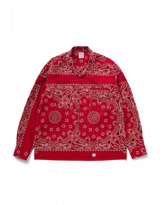 L/S Patch Worked Bandana Shirt "MONK"