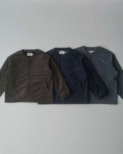 Tricot Corduroy Collarless Blouson