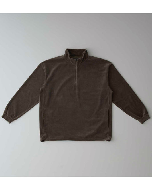 Velour Half Zip P/O