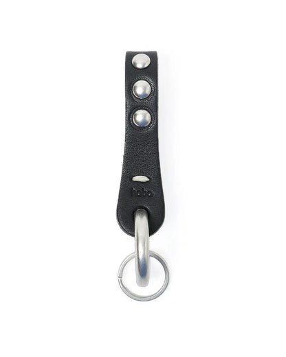 Studded Key Ring with Cow Leather