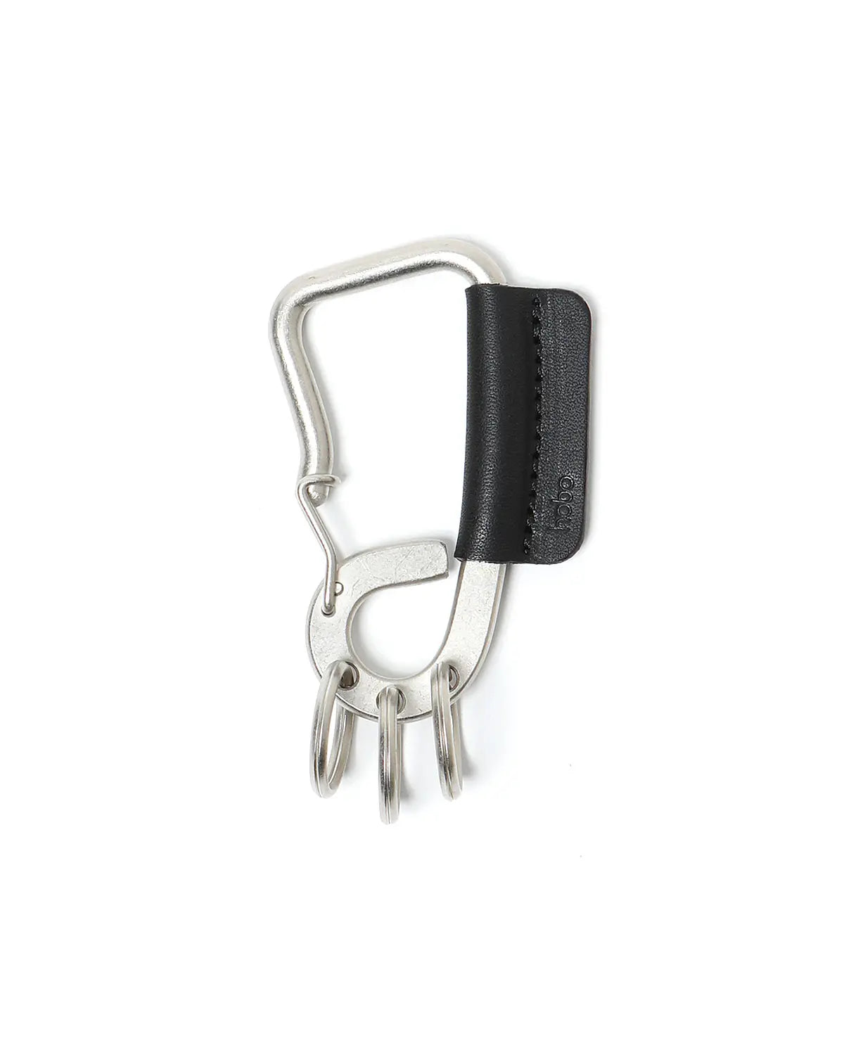 Carabiner Key Ring L with Cow Leather