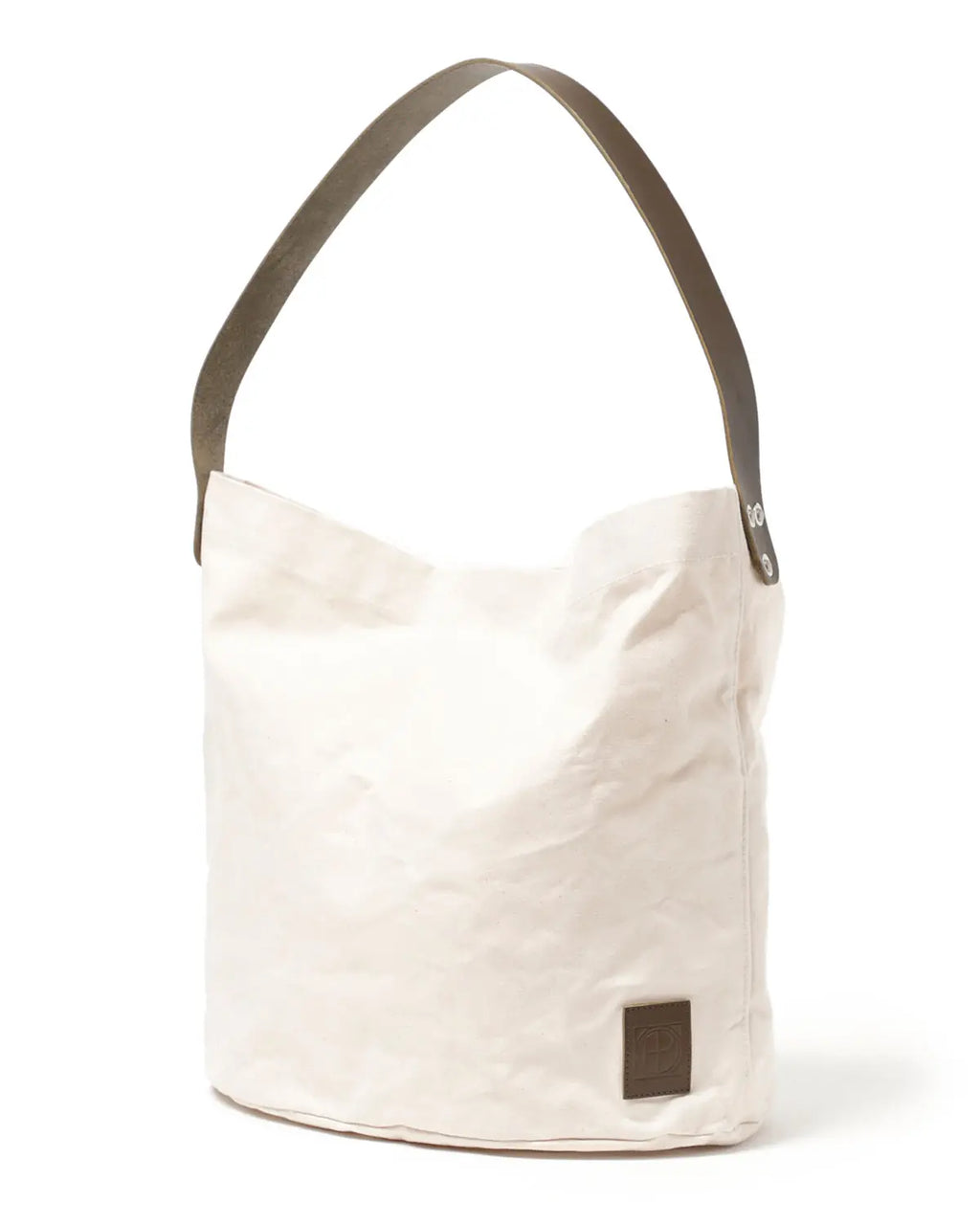 Shoulder Bag Duck Canvas with Cow Leather