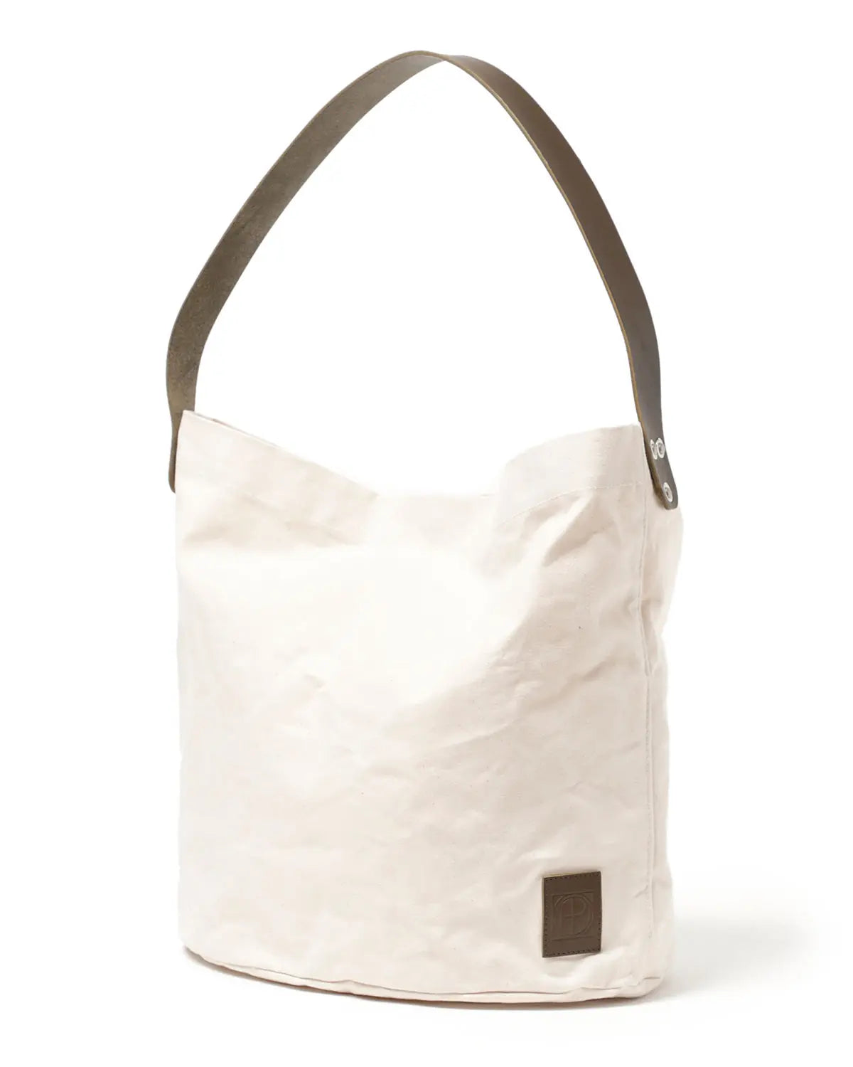 Shoulder Bag Duck Canvas with Cow Leather