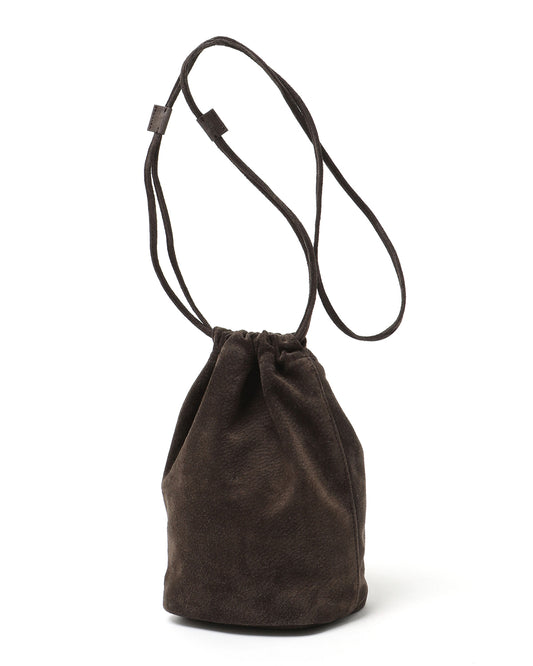 Drawstring Pouch Pig Suede