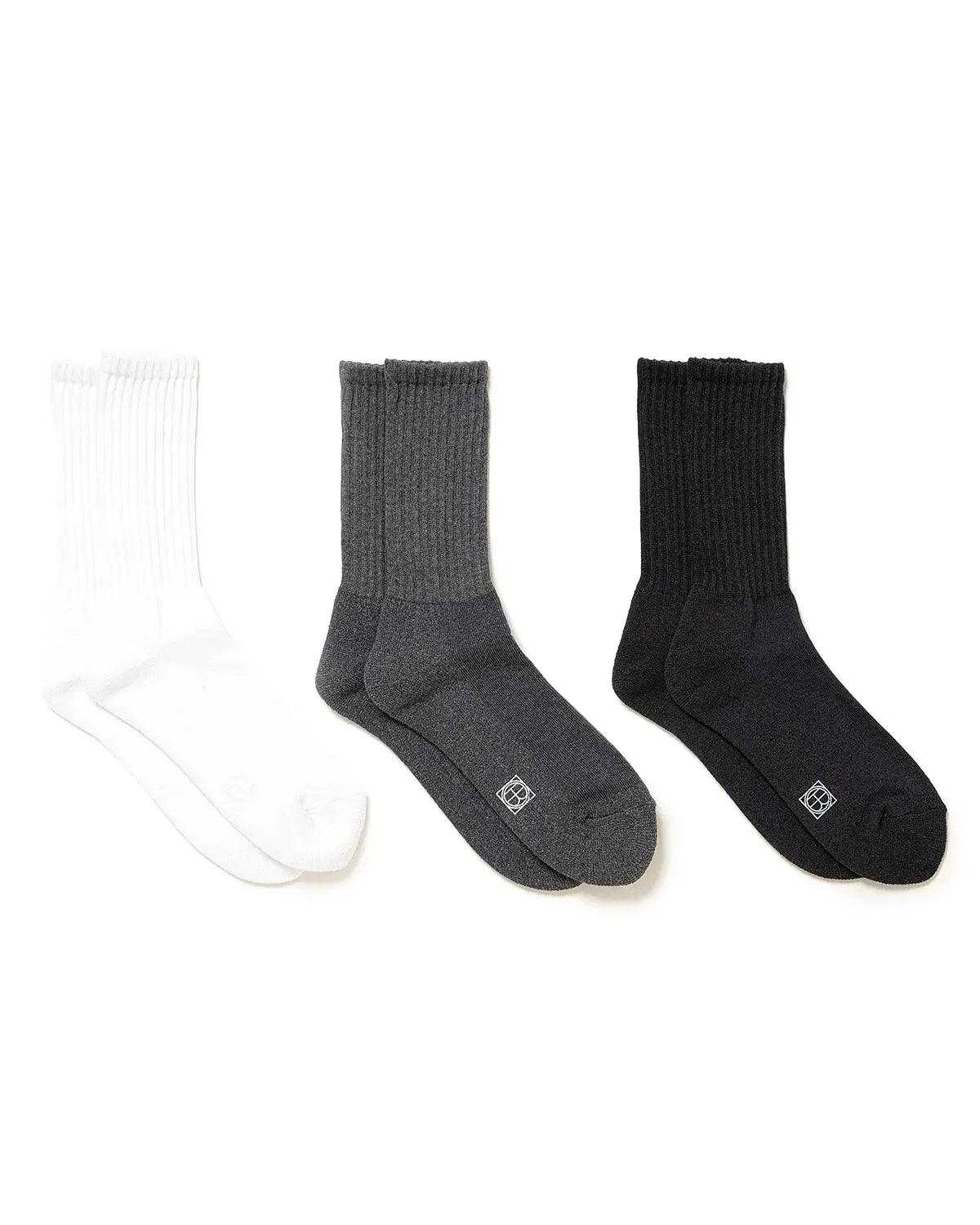 3P Pile Crew Socks C/N/PU