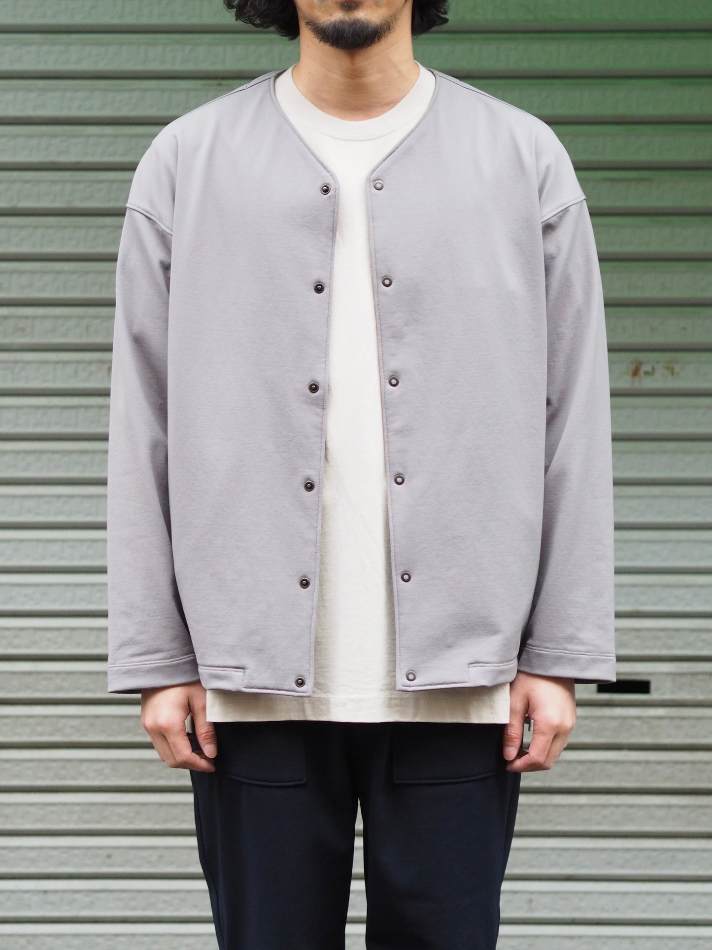 Snap Button Cardigan -french terry-