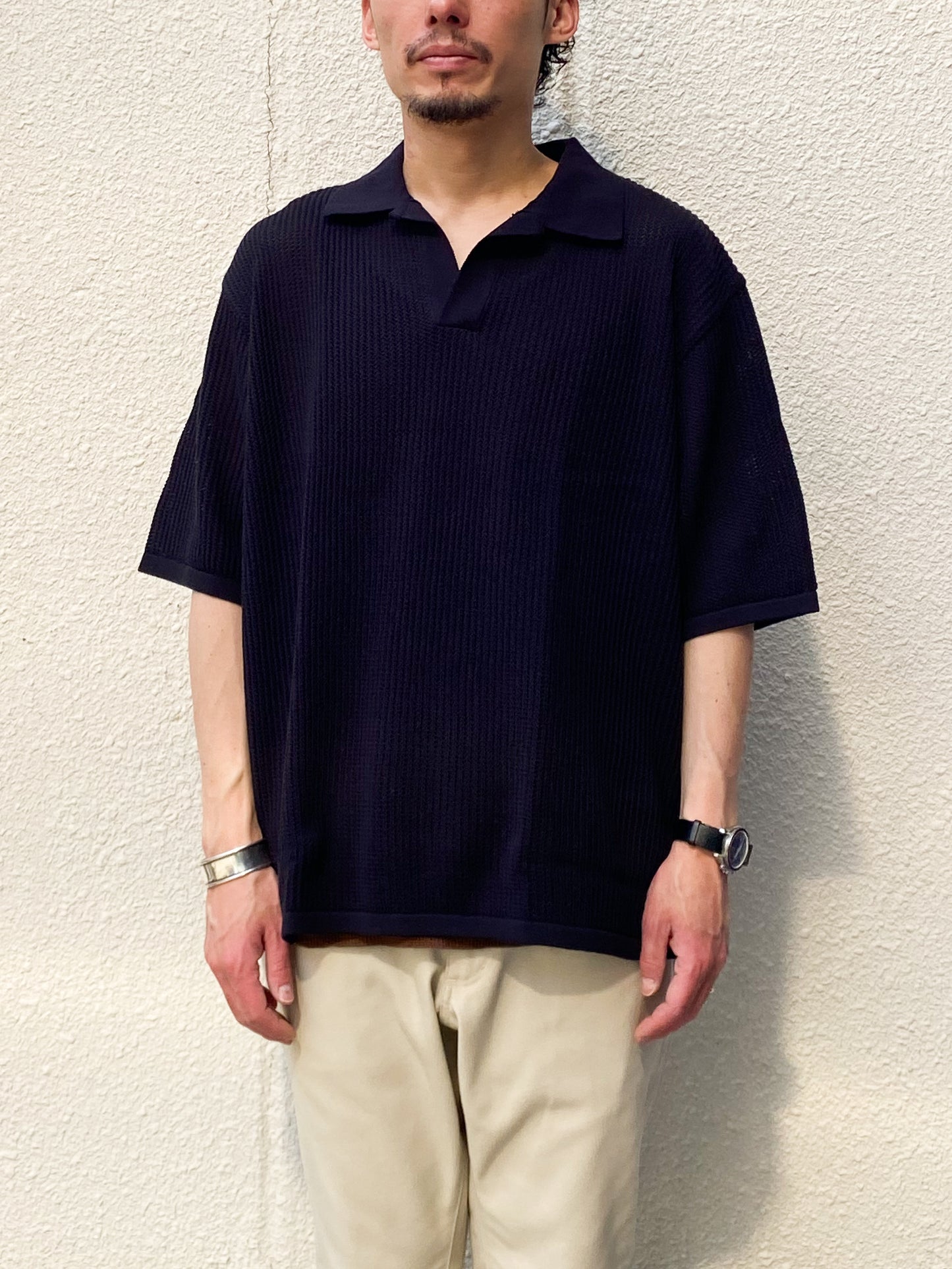 Cotton Sukashi Knit P/O