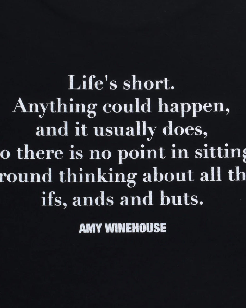 Amy Winehouse "Sitting On A Chair" Photo S/S Tee
