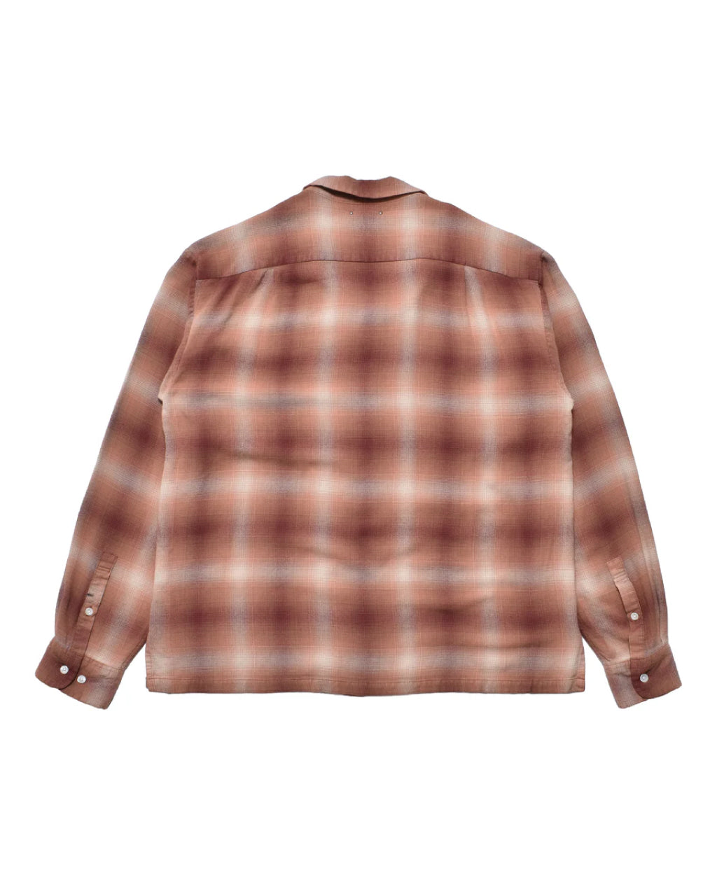 R.Flannel Ombre Open Collar SH