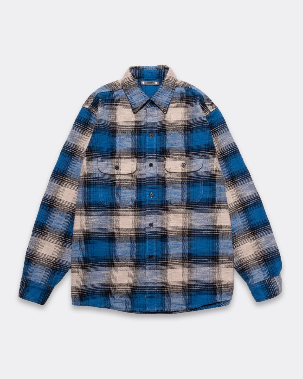 Heavy Cotton Flannel Ombre Work Shirt