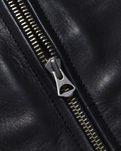 Leather Zip Up JKT