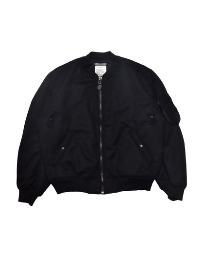 Wool Melton Bomber JKT