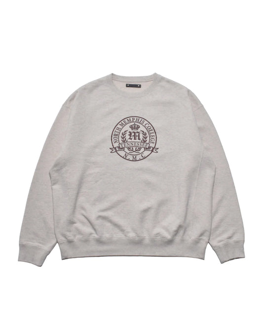 North Memphis College Emblem L/S Crewneck Pullover