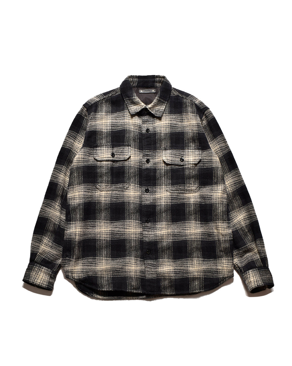 Distortion Ombre Check Flannel Over SH